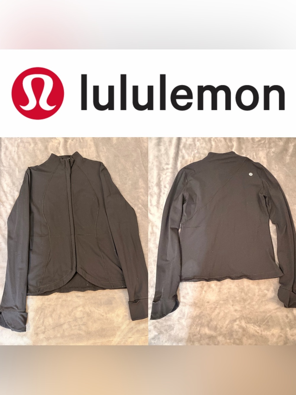 lululemon athletica Black Lightweight Zip Jacket (Women's)

#205